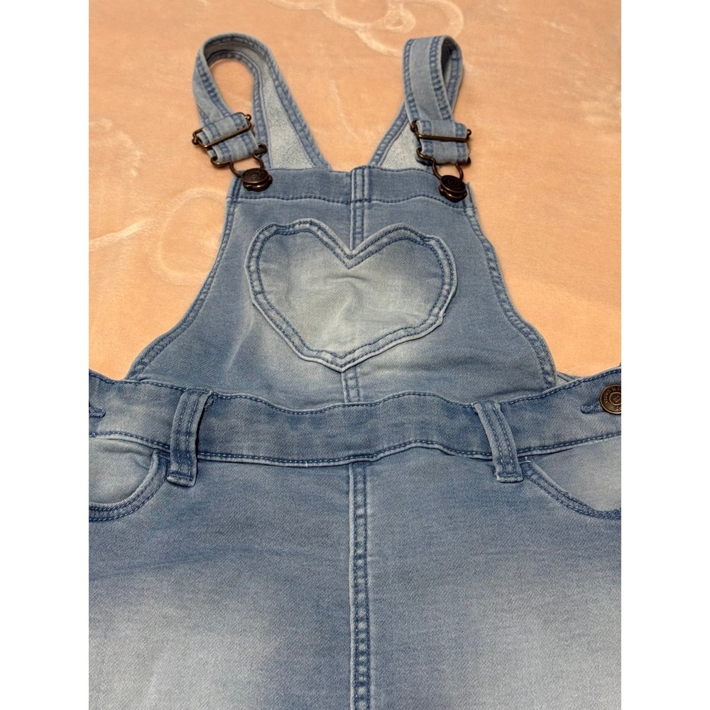Crown and Ivy Kids size 5 Heart skirt overall jumper with heart pocket - Picture 2 of 7